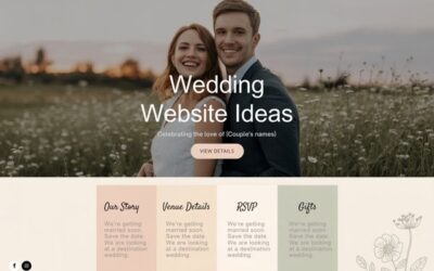10 Fun & Beautiful Ways to Share Your Big Day: Wedding Website Ideas